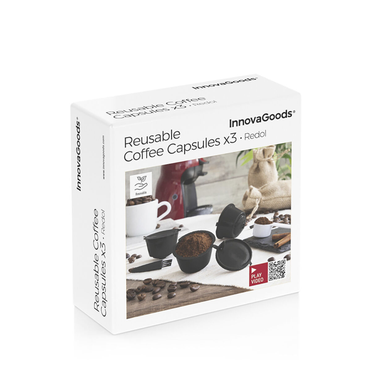Conjunto de 3 Cápsulas de Café Reutilizáveis Redol InnovaGoods
